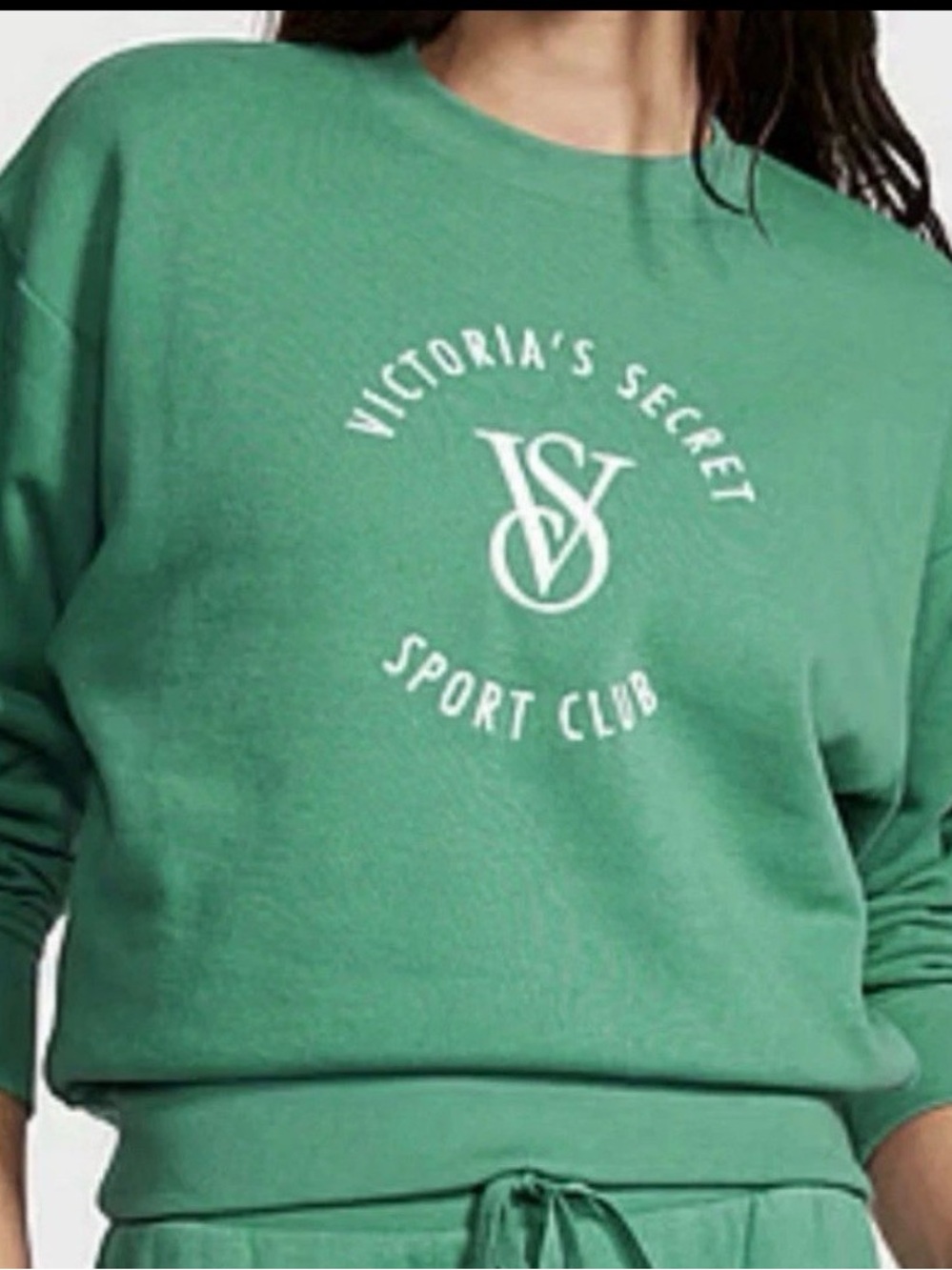 New V.S. Sports Club Green Pullover Sweatshirt S